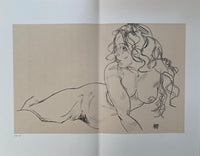 Reclining Nude with raised Torso d'Egon Schiele, 2007