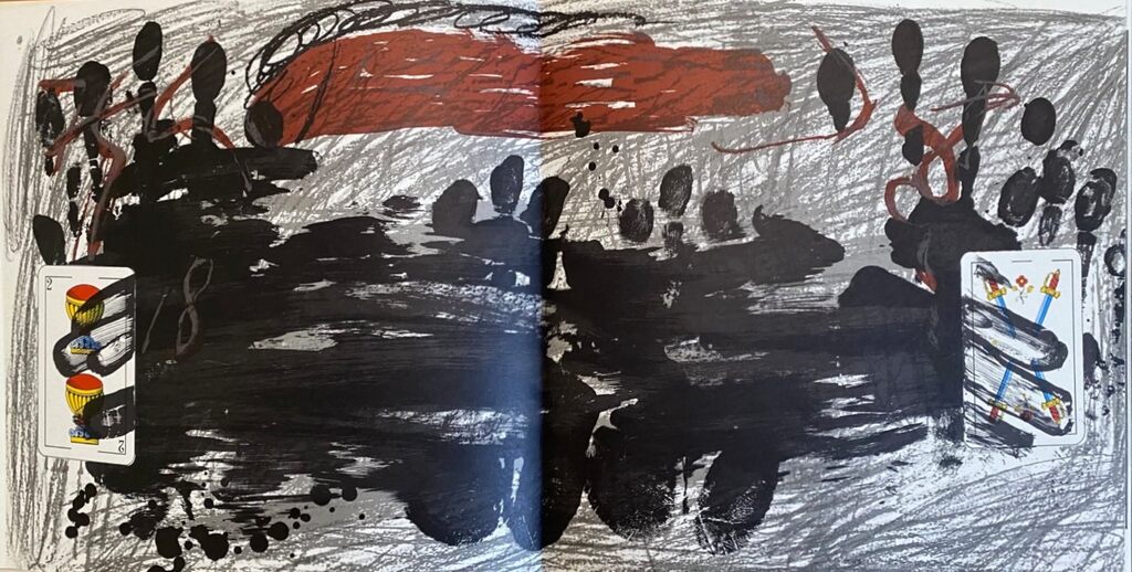 Les deux cartes by Antoni Tàpies, 1976