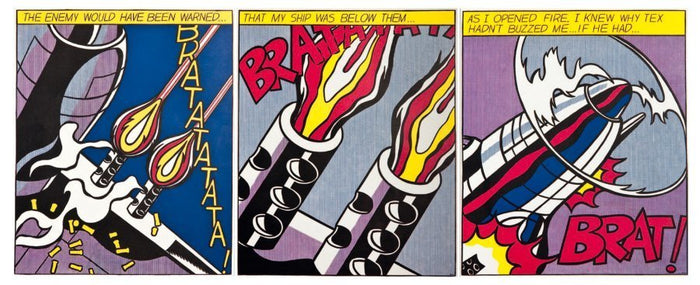 As I opened fire by Roy Lichtenstein, 1966