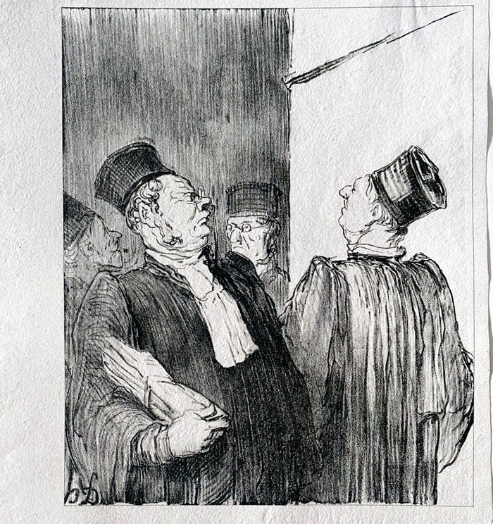 Court Scene de Honoré Daumier, 1918