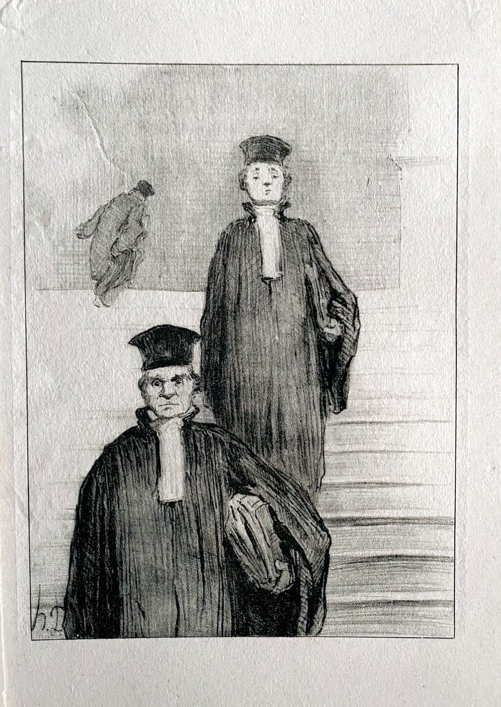 Court Scene by Honoré Daumier, 1918