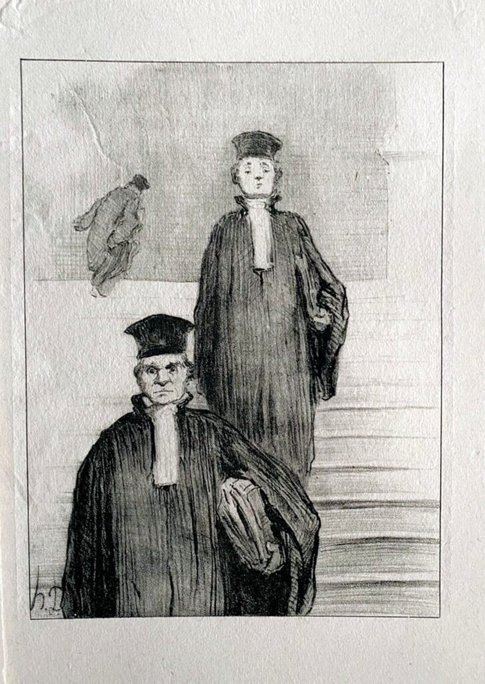 Court Scene de Honoré Daumier, 1918