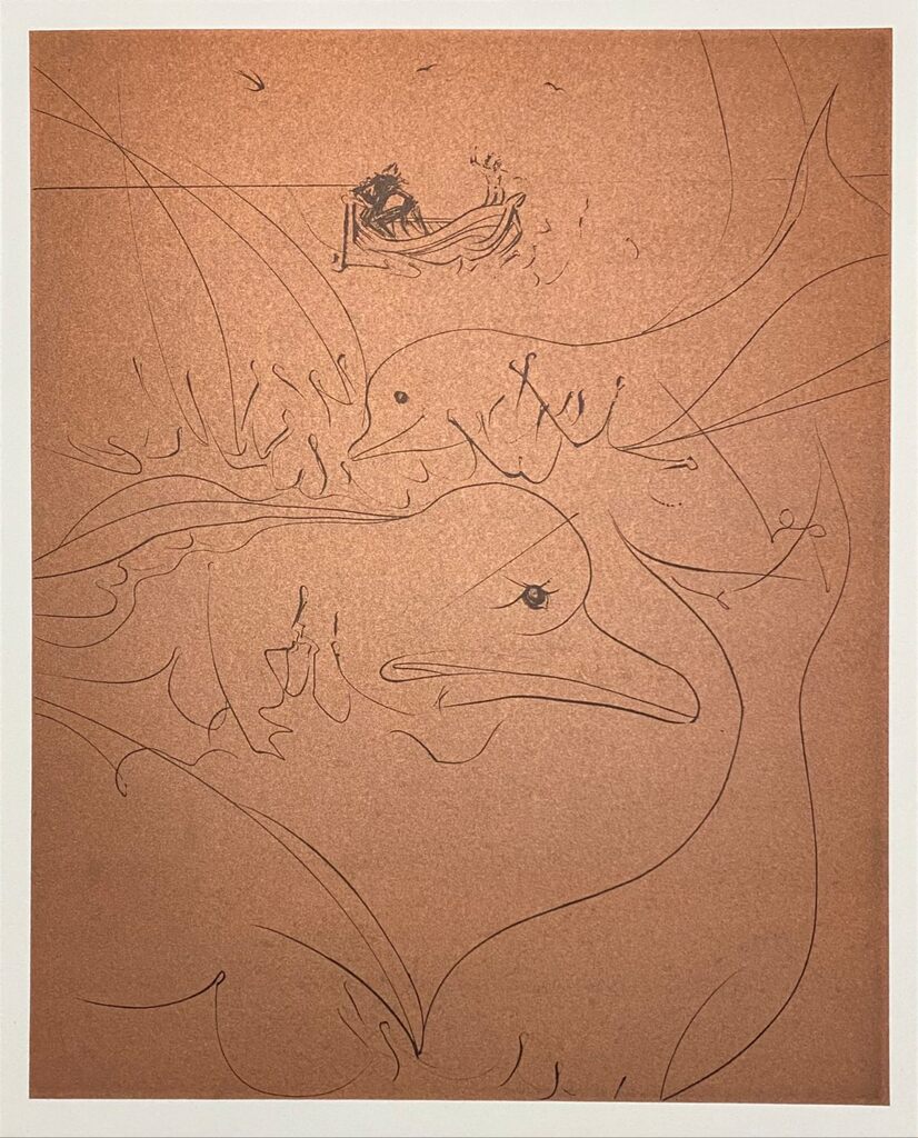 Dolphins (Brown) by Salvador Dalí, 1974