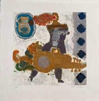Dame au violoncelle by Theo Tobiasse, 1980
