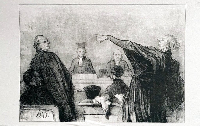 Court Scene de Honoré Daumier, 1918