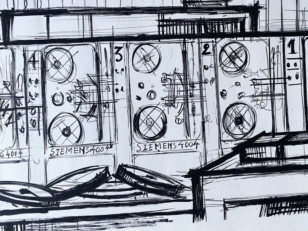 Computer, Siemens de Bernard Buffet, 1968 (vue 3)