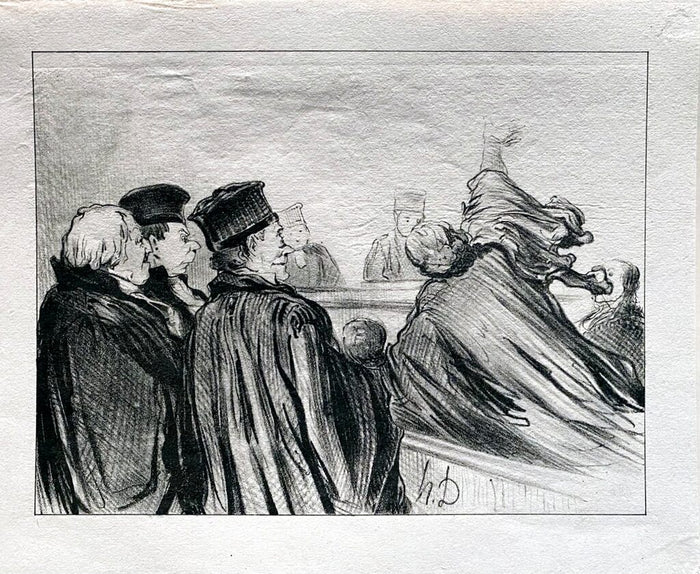 Court Scene de Honoré Daumier, 1918