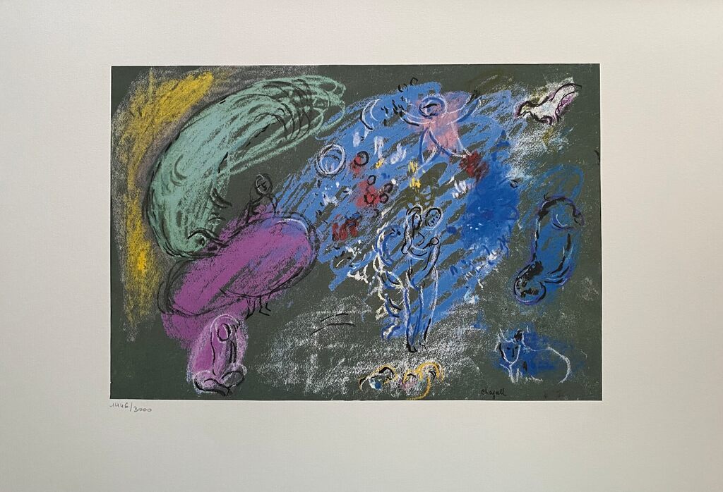 Le paradis N°4 & Adam et Eve chassés du Paradis N°5 by Marc Chagall, 1986