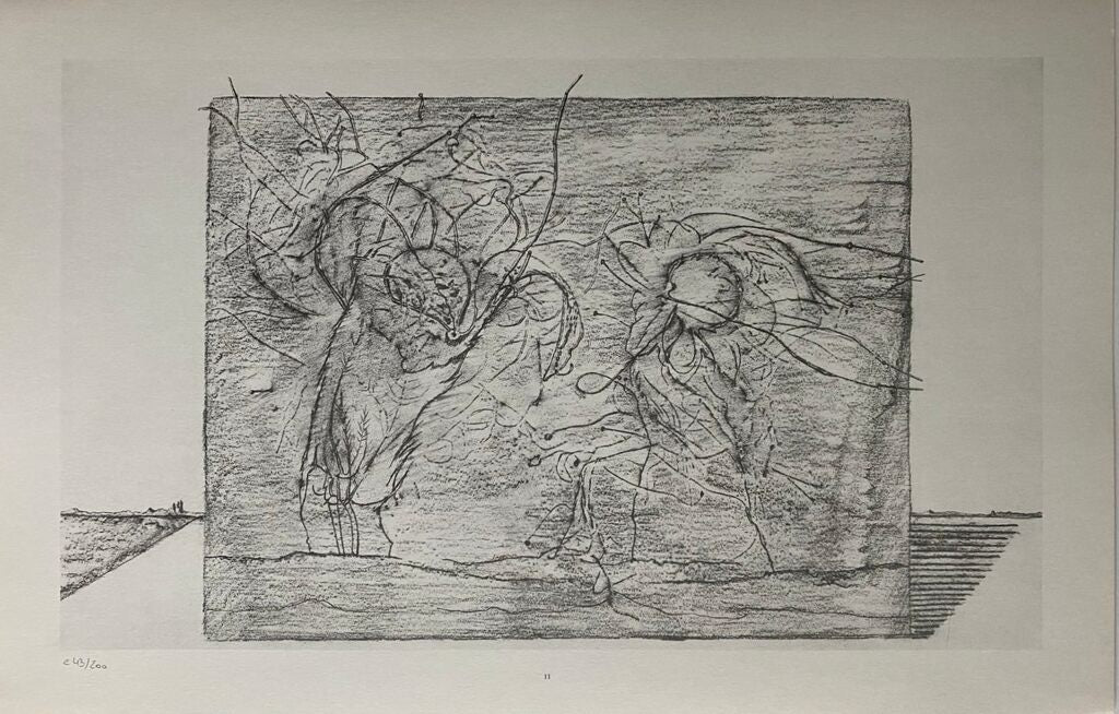 Whip Lashes or Lava Threads (Coups de fouet ou ficelles de lave) de Max Ernst, 1972