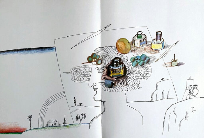 Allegorical Landscape de Saul Steinberg, 1966