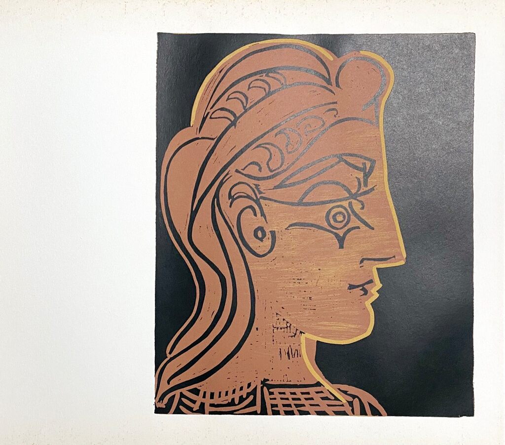 Tête de femme de profil by Pablo Picasso, 1963