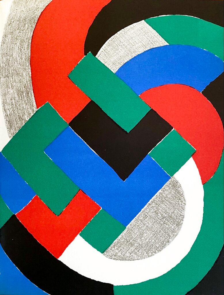 Composition géométrique de Sonia Delaunay, 1969
