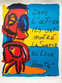 Dans l'action ils ont montré la source de leur beauté de Karel Appel, 1968