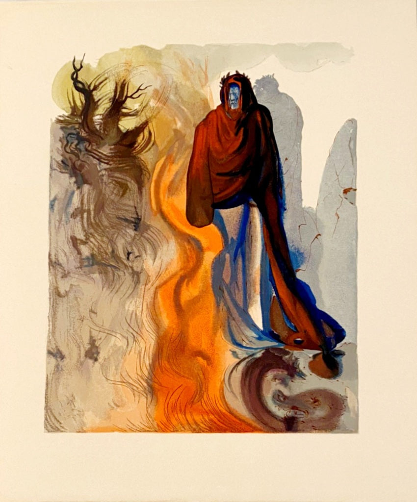 La Divine Comédie - Enfer 34 - Apparition de Dante by Salvador Dalí, 1963