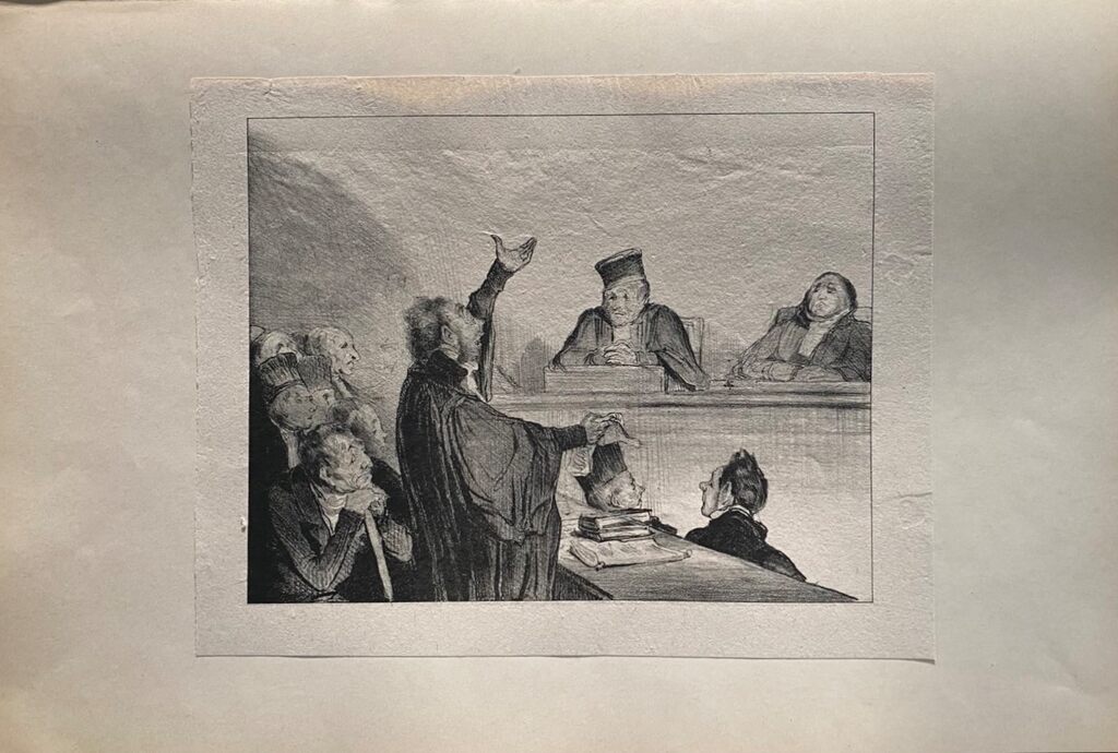 Court Scene by Honoré Daumier, 1918 (view 2)