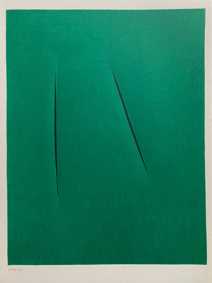 Concetto Spaziale, Hommage à San Lazzaro de Lucio Fontana, 1975