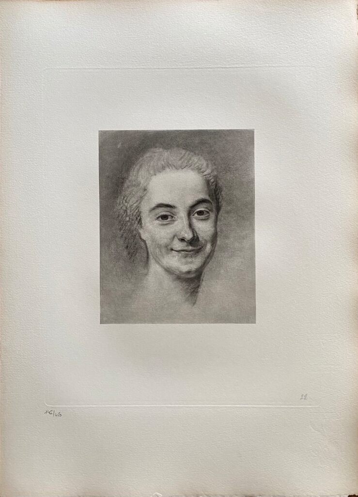 Portrait de Mlle Dangeville by Maurice-Quentin de La Tour, 1908