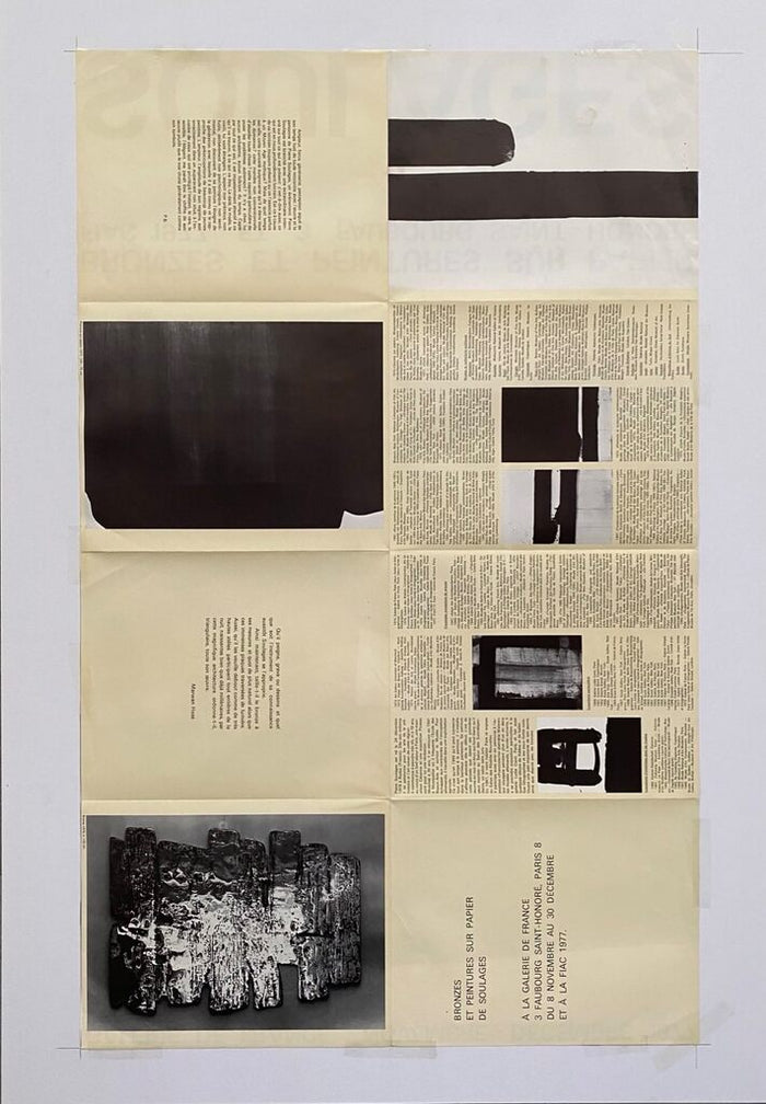 Bronzes et peintures sur papier : FIAC 77 by Pierre Soulages, 1977 (view 2)