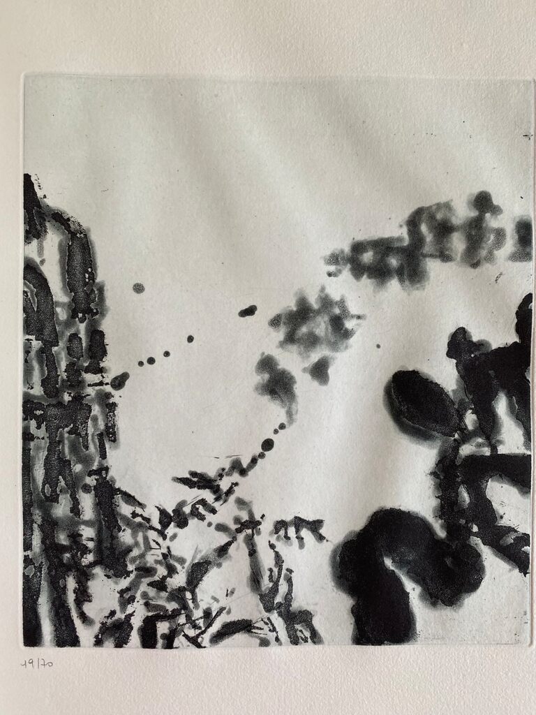 L'évidence de la nuit IV by Zao Wou-Ki 趙無極, 1991 (view 2)