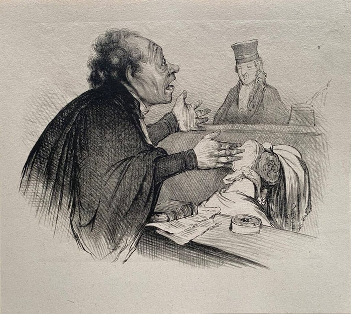 Court Scene de Honoré Daumier, 1918