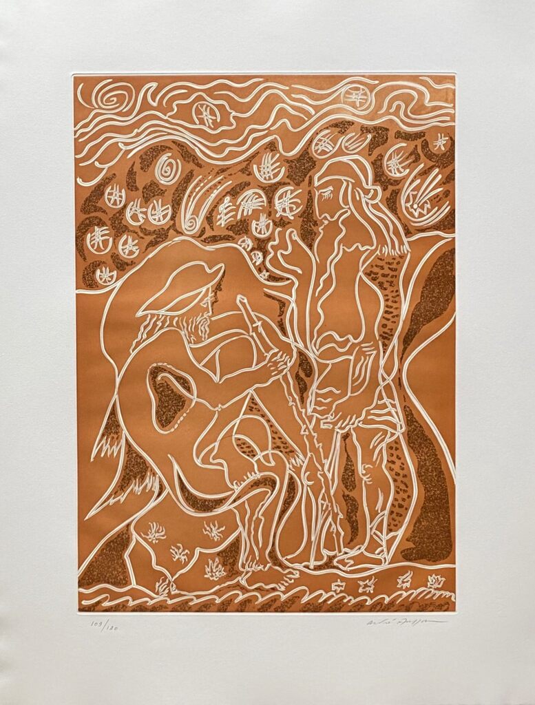 Reconnaissance par le porcher d'André Masson, 1978