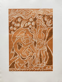 Reconnaissance par le porcher d'André Masson, 1978