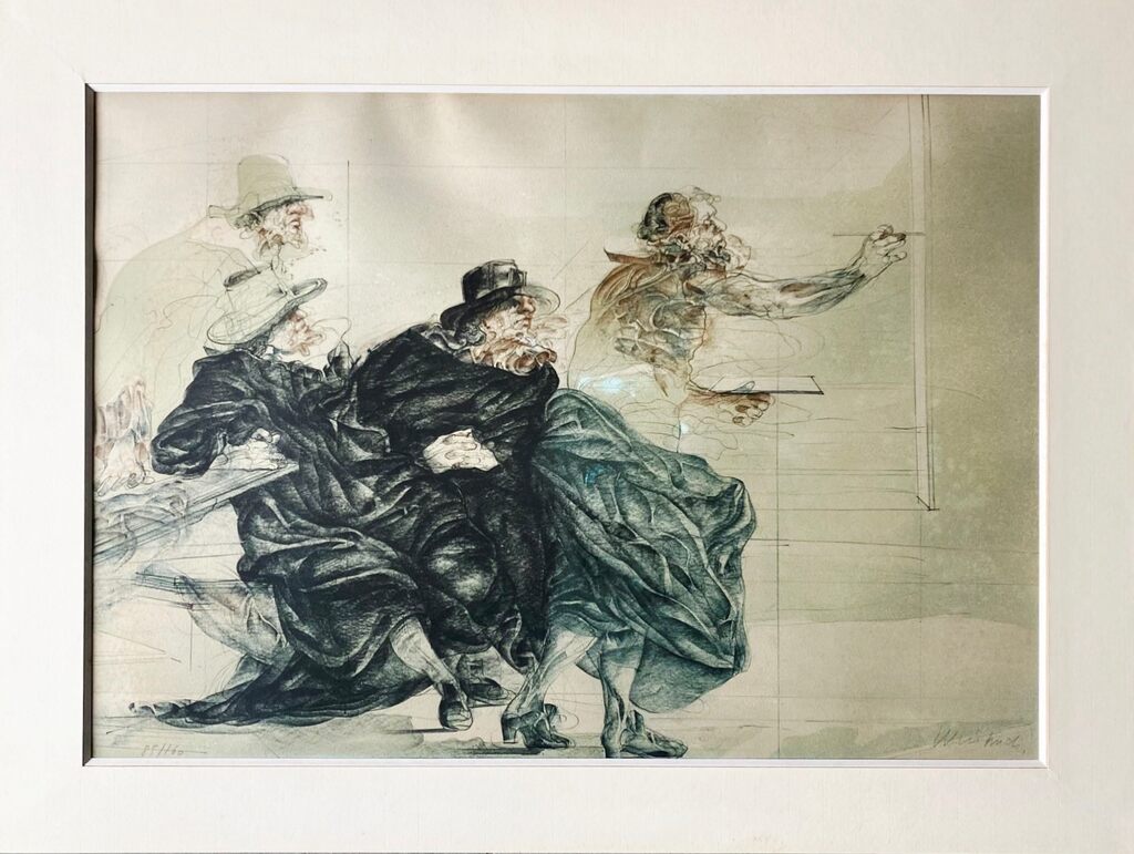 Hommage à Rembrandt de Claude Weisbuch, vers 1975
