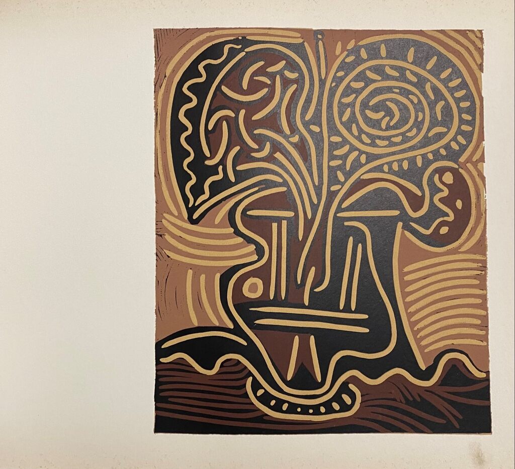 Bouquet dans un vase by Pablo Picasso, 1963