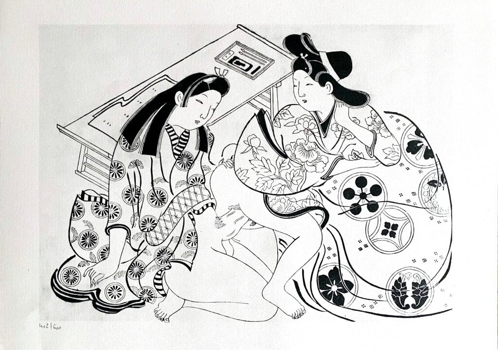 Japanese Shunga de Sugimura Jihei, 1961