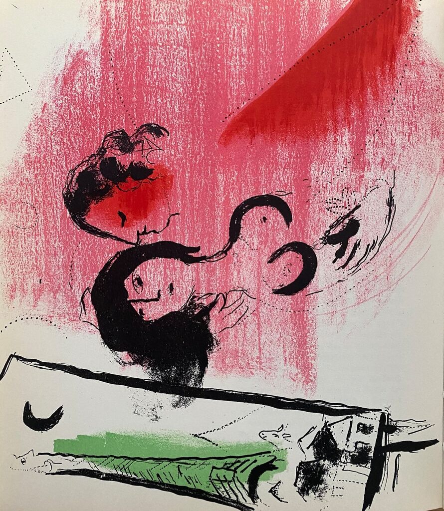 La Tour Eiffel Verte by Marc Chagall, 1957