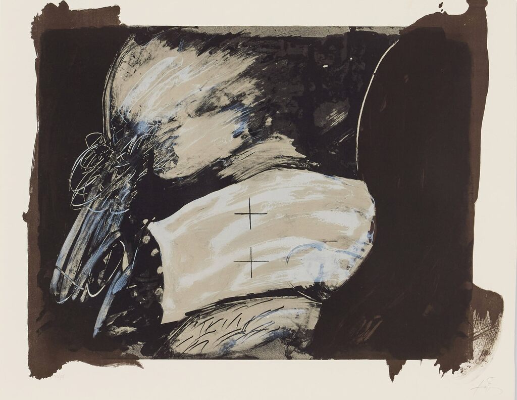 Deux Croix by Antoni Tàpies, 1983 (view 2)
