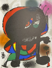 Lithographie originale III by Joan Miró, 1977