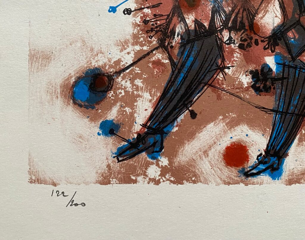 Mon village dans la pomme bleue by Theo Tobiasse, 1961 (view 2)