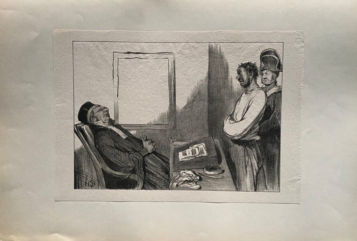 Court Scene de Honoré Daumier, 1918 (vue 2)
