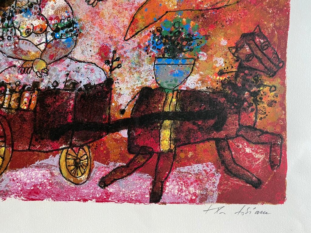 Les Cygnes sauvages (The Wild Swans) by Theo Tobiasse, 1978 (view 3)