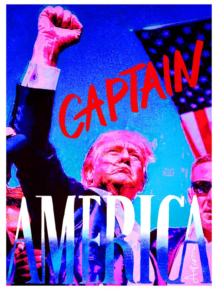 Captain of America (Donald Trump) by Pellarose, 2024