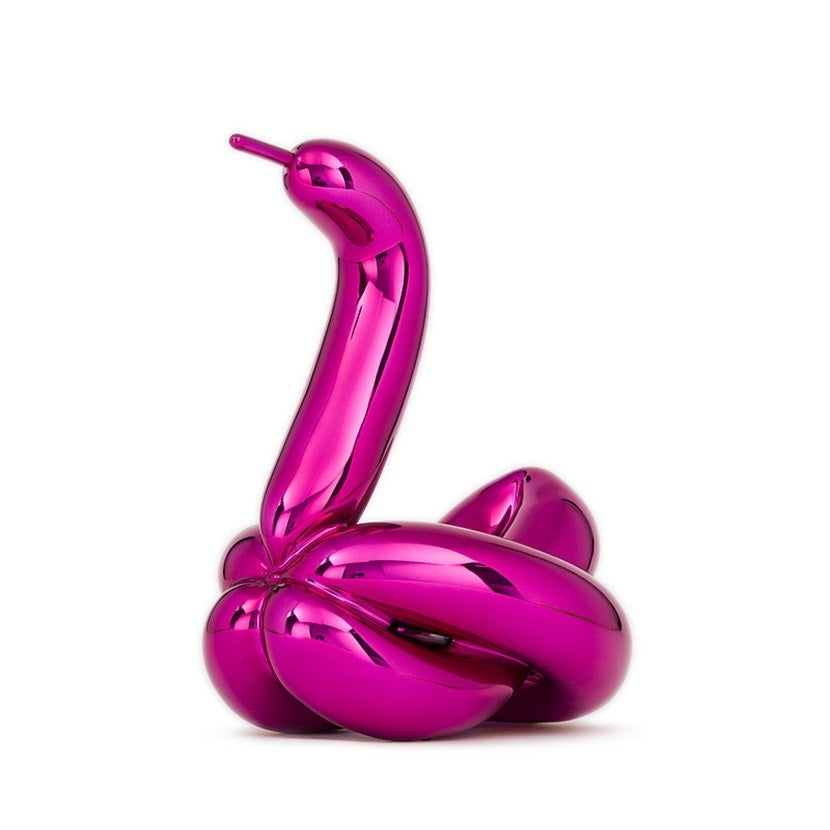 Set of 3 Balloon Animals (Violet Rabbit, Orange Monkey, Magenta Swan) by Jeff Koons, 2019 (view 2)