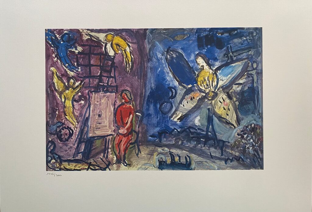Abraham et les trois Anges N°13 & Le songe de Jacob N°18 de Marc Chagall, 1986 (vue 3)