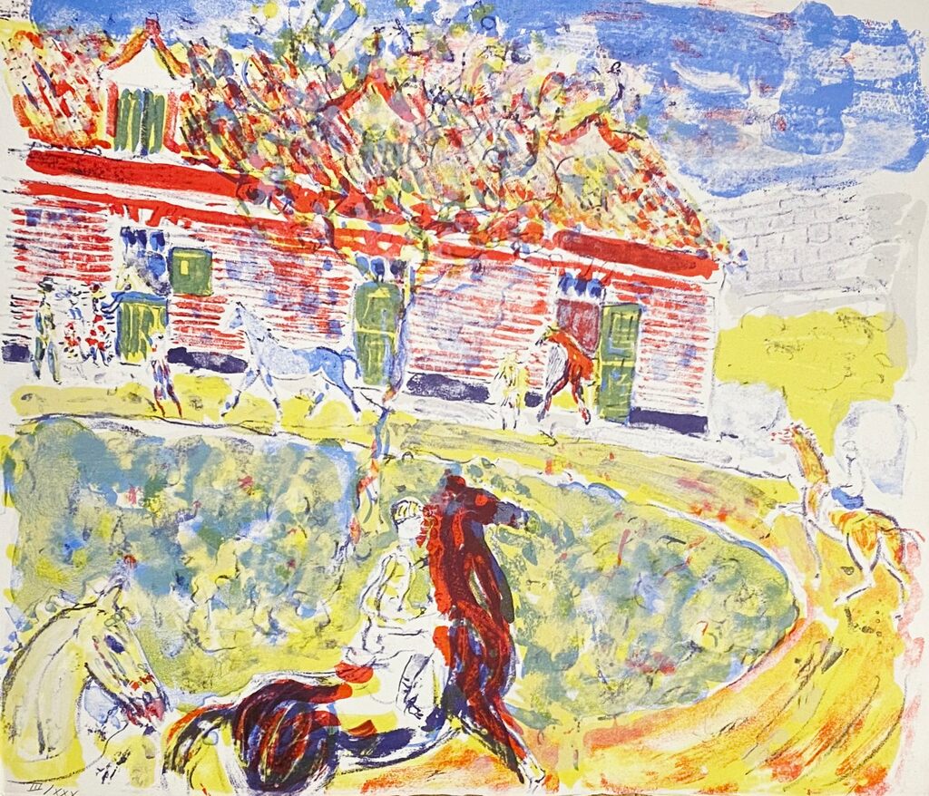 L'hippodrome by Constantin Andreevitch Terechkovitch, 1962