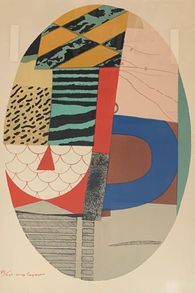 Composition ovale de Max Papart, vers 1970