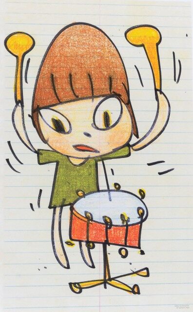 Banging The Drum by Yoshitomo Nara, 2020