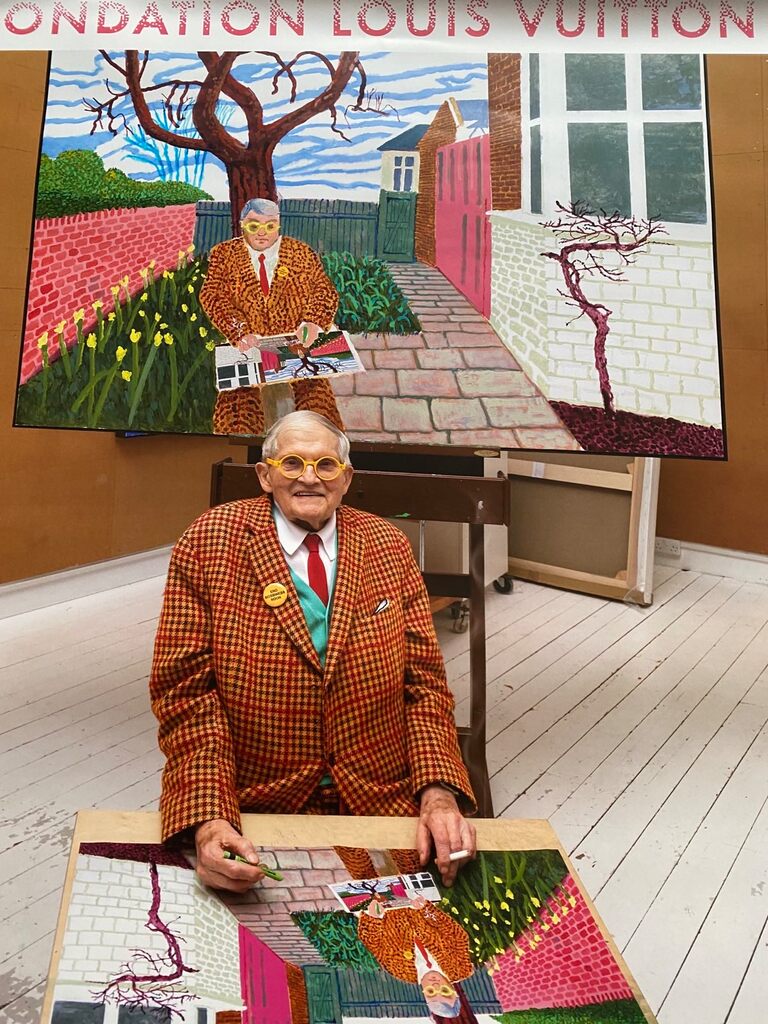 Play within a Play within a Play and Me with a Cigarette within a Play by David Hockney, 2025 (view 3)