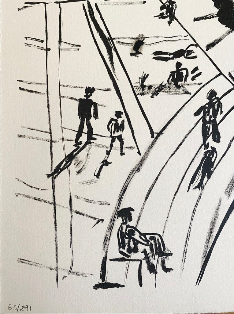 Les péniches by Fernand Léger, 1960 (view 3)