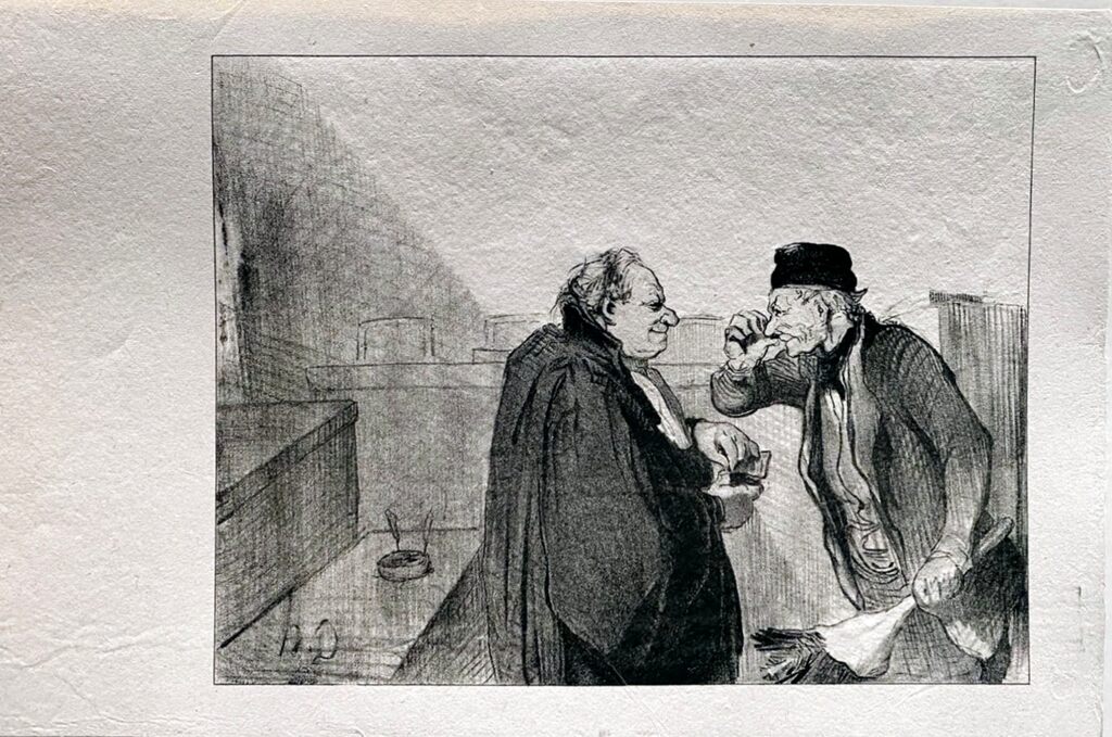 Court Scene by Honoré Daumier, 1918