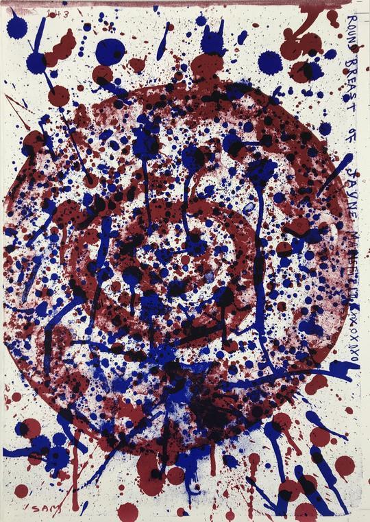 Round Breast of Jayne Mansfield de Sam Francis, 1964