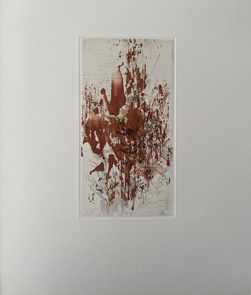 Untitled (brown) by Zao Wou-Ki 趙無極, 1962