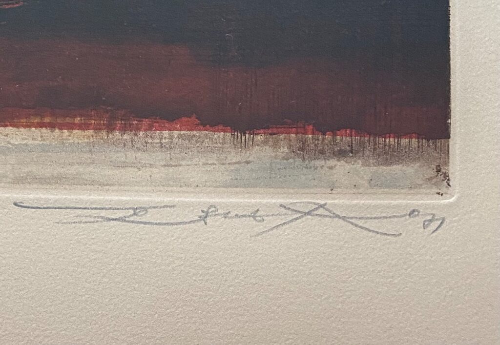 Sans titre de Zao Wou-Ki 趙無極, 1971 (vue 3)