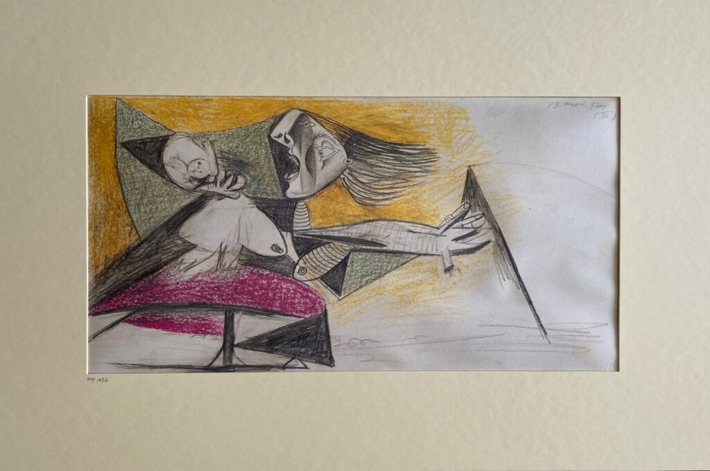 Guernica Study by Pablo Picasso, 1990