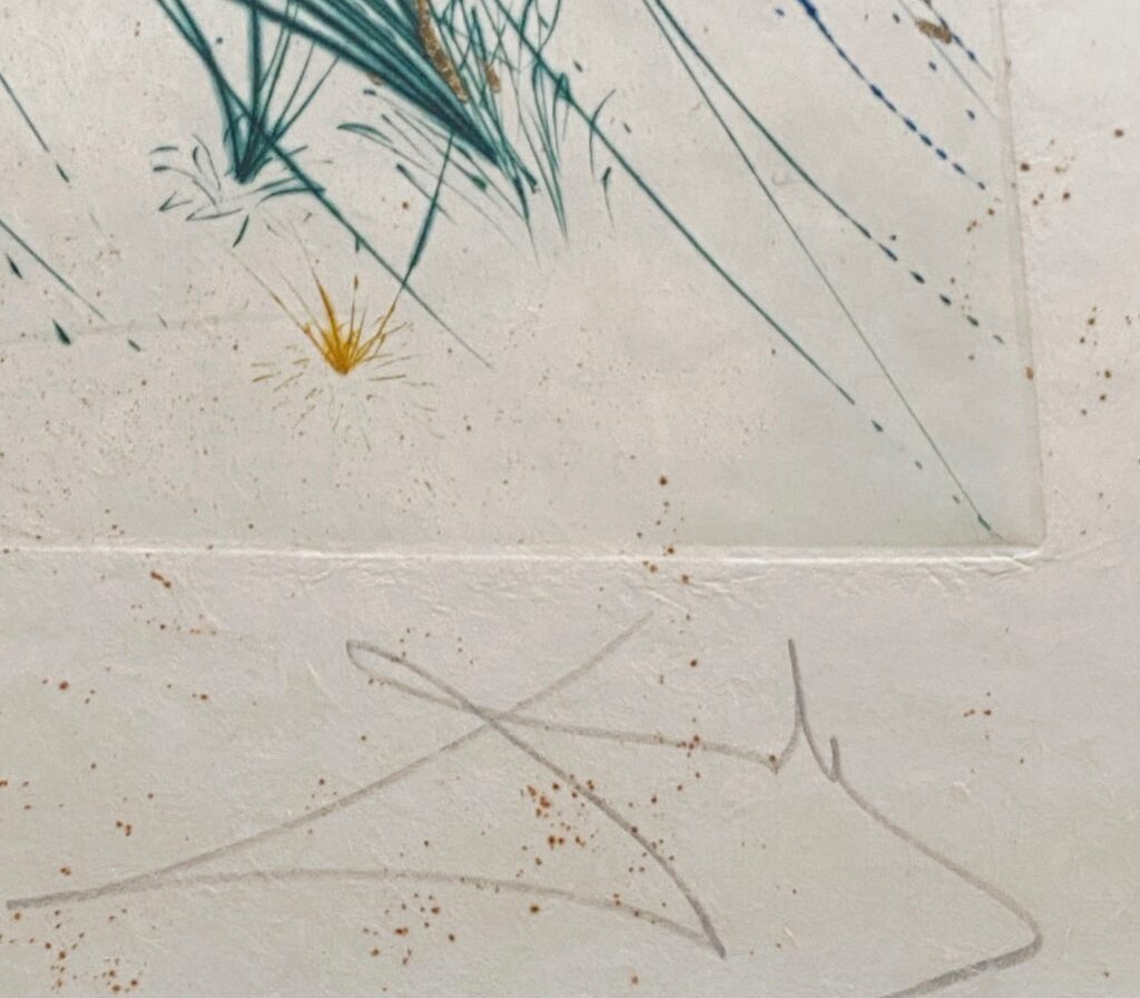 The Beloved Feeds Among The Lilies de Salvador Dalí, 1971 (vue 3)