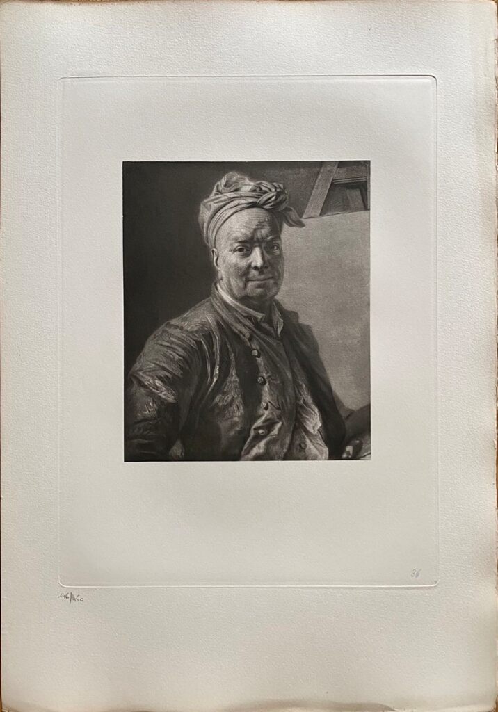 Portrait du peintre Silvestre de Maurice-Quentin de La Tour, 1908